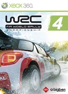 WRC 4: FIA World Rally Championship box art for Xbox 360